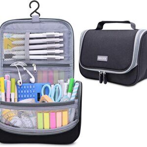 NWT Aiscool Black Pencil, Pen, Stationary Case Organizer for School or Office